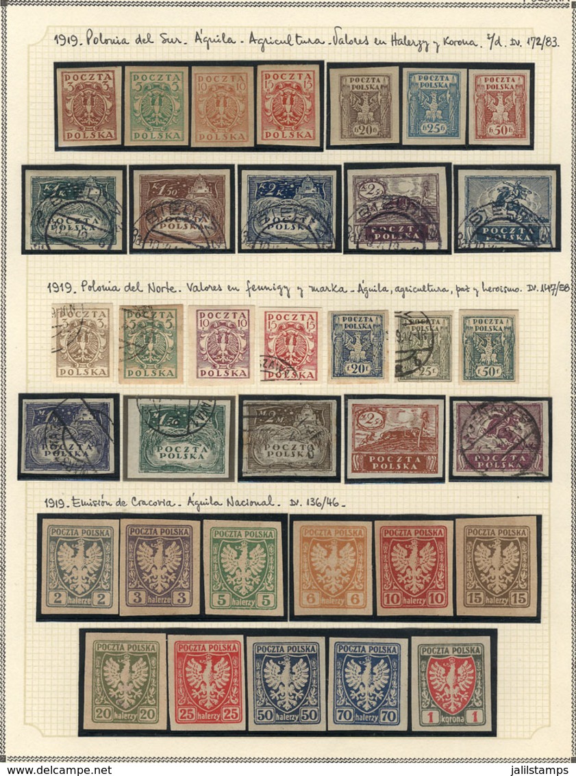 1148 POLAND: Collection In Album (circa 1919 To 1970), With Mint (mostly Lightly Hinged A - Autres & Non Classés