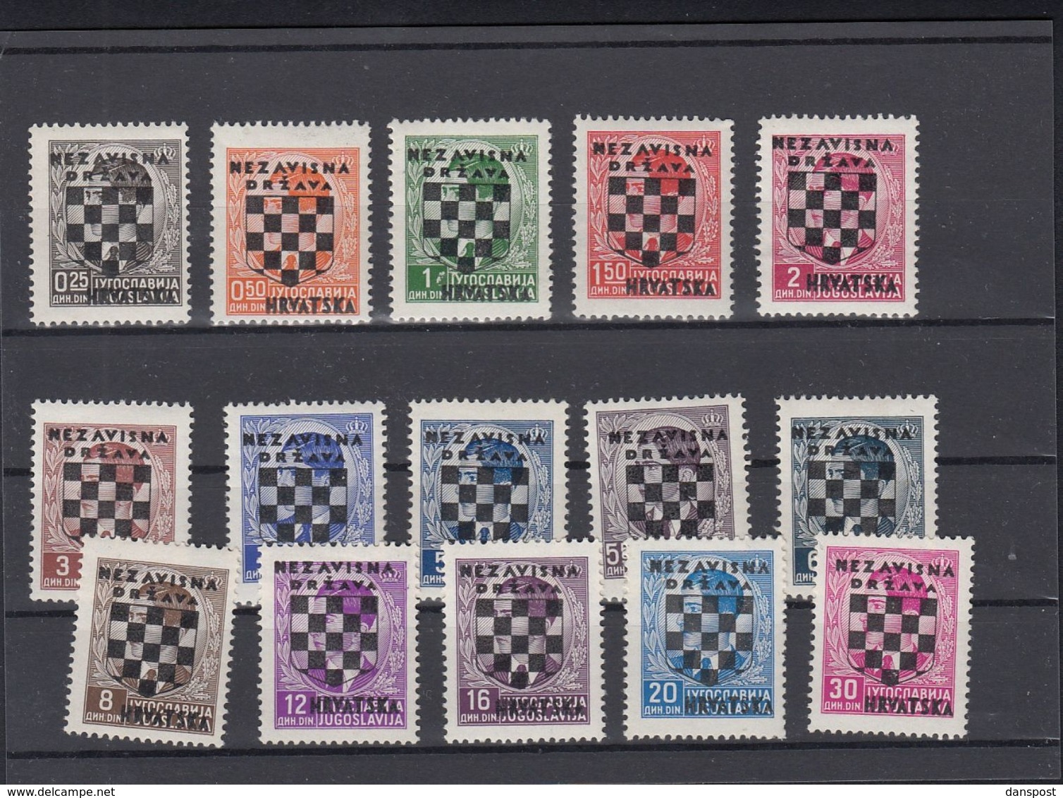 Lot Croatia Overprints MNH - Croatia