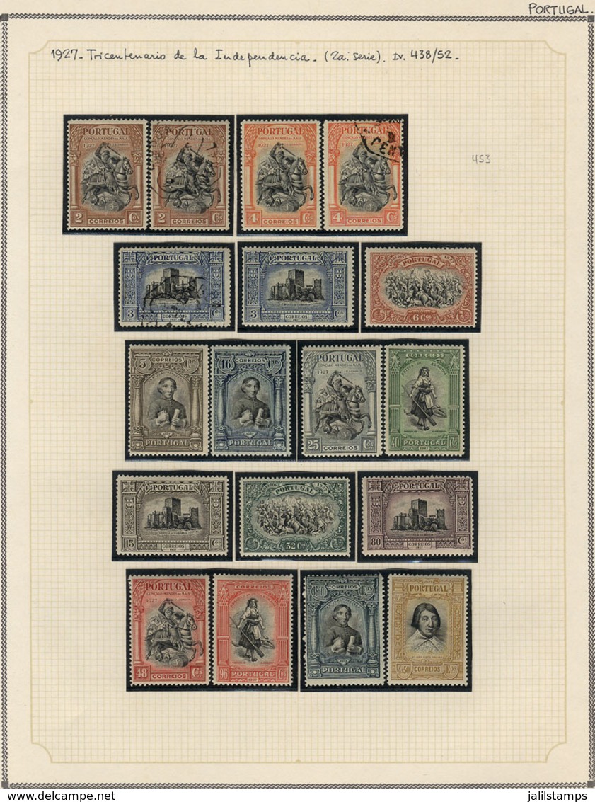 1153 PORTUGAL: Collection On Pages (circa 1870 To 1990), With Mint (mostly Lightly Hinged - Autres & Non Classés