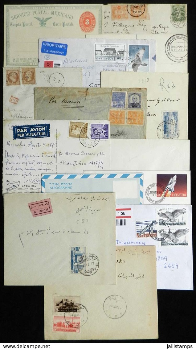 1229 WORLDWIDE: 14 Covers, Cards Etc. Of Varied Countries And Periods, VF General Quality - Autres & Non Classés