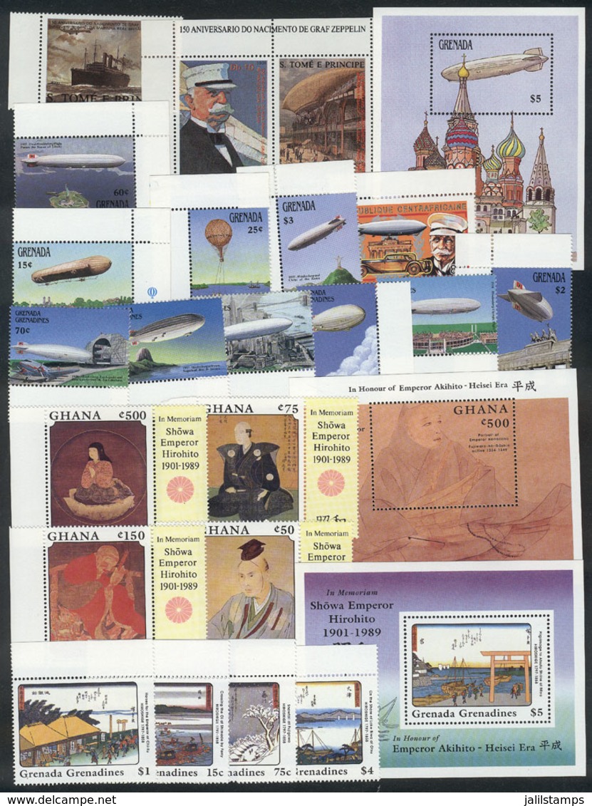 1240 WORLDWIDE: Lot Of VERY THEMATIC Stamps And Souvenir Sheets, Most Are Unmounted Compl - Autres & Non Classés