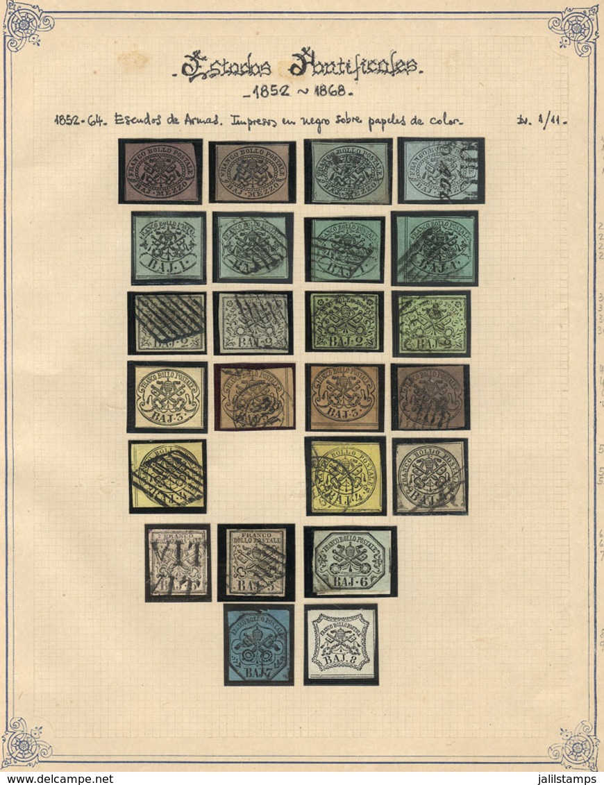 1279 VATICAN: Collection In Album (circa 1852 To 1990), With Mint (mostly Lightly Hinged - Autres & Non Classés