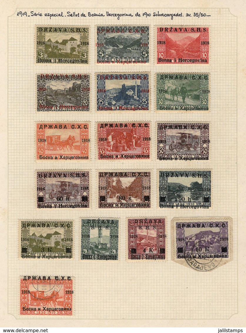 1292 YUGOSLAVIA: Collection On Pages (circa 1918 To 1970), With Mint (mostly Lightly Hing - Collections