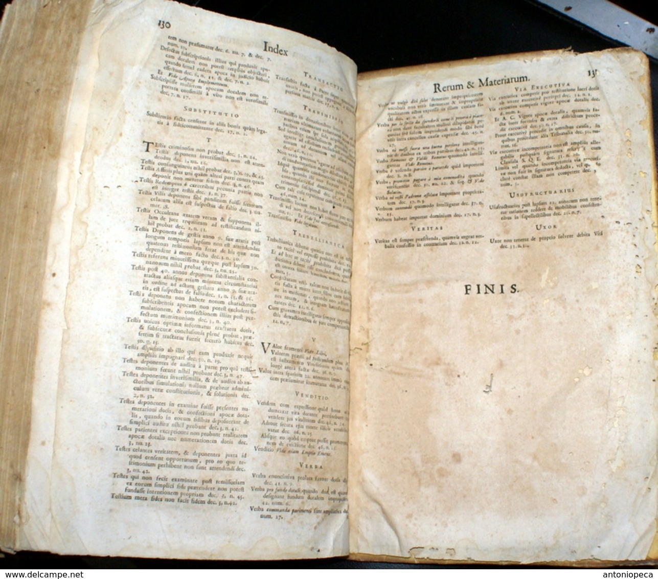 LIBRO DEL 1719 DI JONNIS PETRI FONTANELLA "TRACTATUS DE PACTIS NUPTIALIBUS"