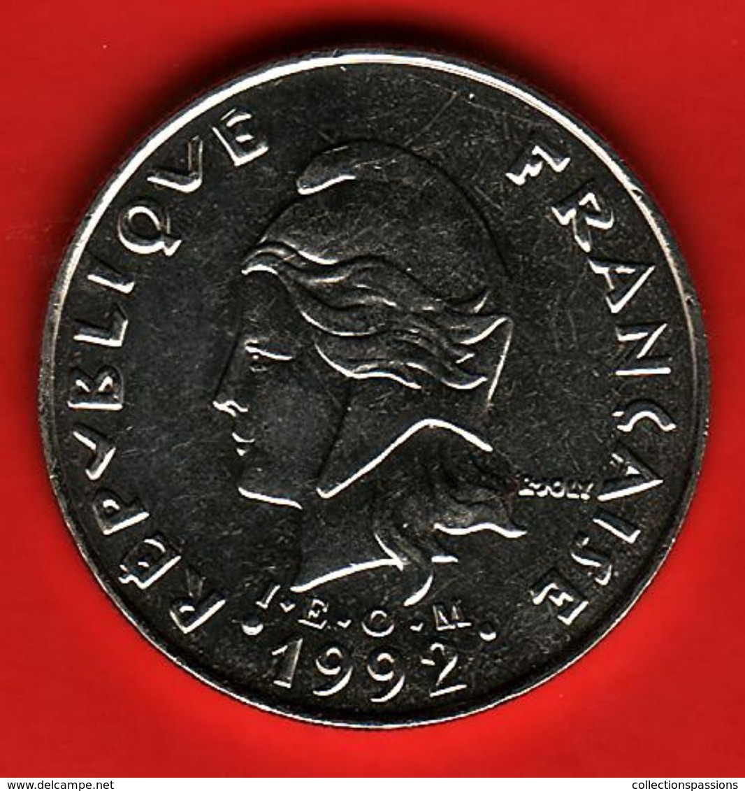 - POLYNESIE FRANCAISE - 20 Francs - 1992 - - French Polynesia