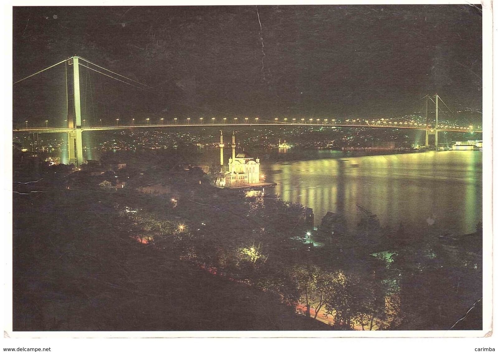 BOSPHORUS BRIDGE ISTANBUL CART.X ITALIA - Lettres & Documents