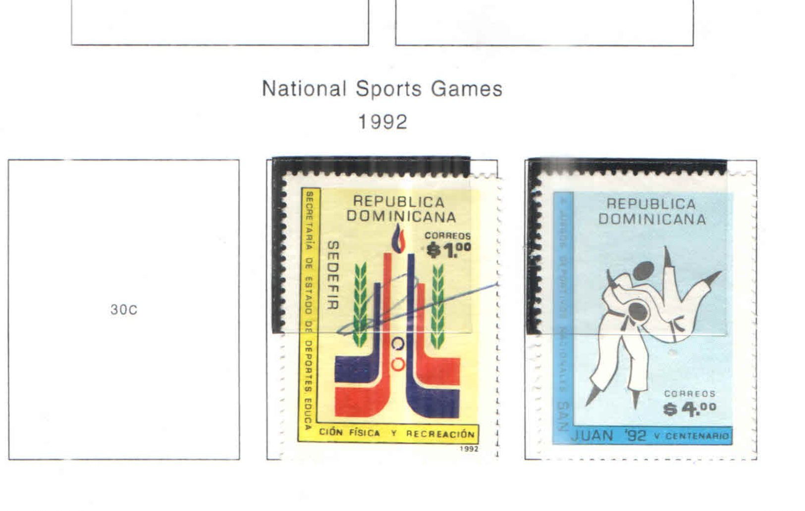 Rep.Dominicana PO 1992 Nat.Games Sport    Scott.1129+1130 Nuovo/Used See Scans On Scott.Page - República Dominicana