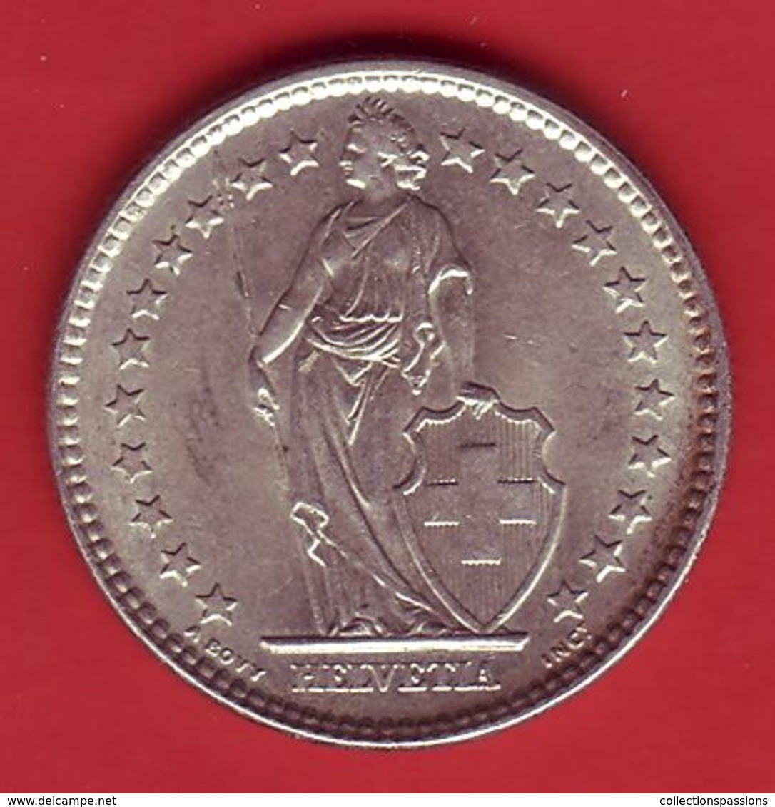 - SUISSE - 2 Francs - 1961 - Argent - - 2 Francs