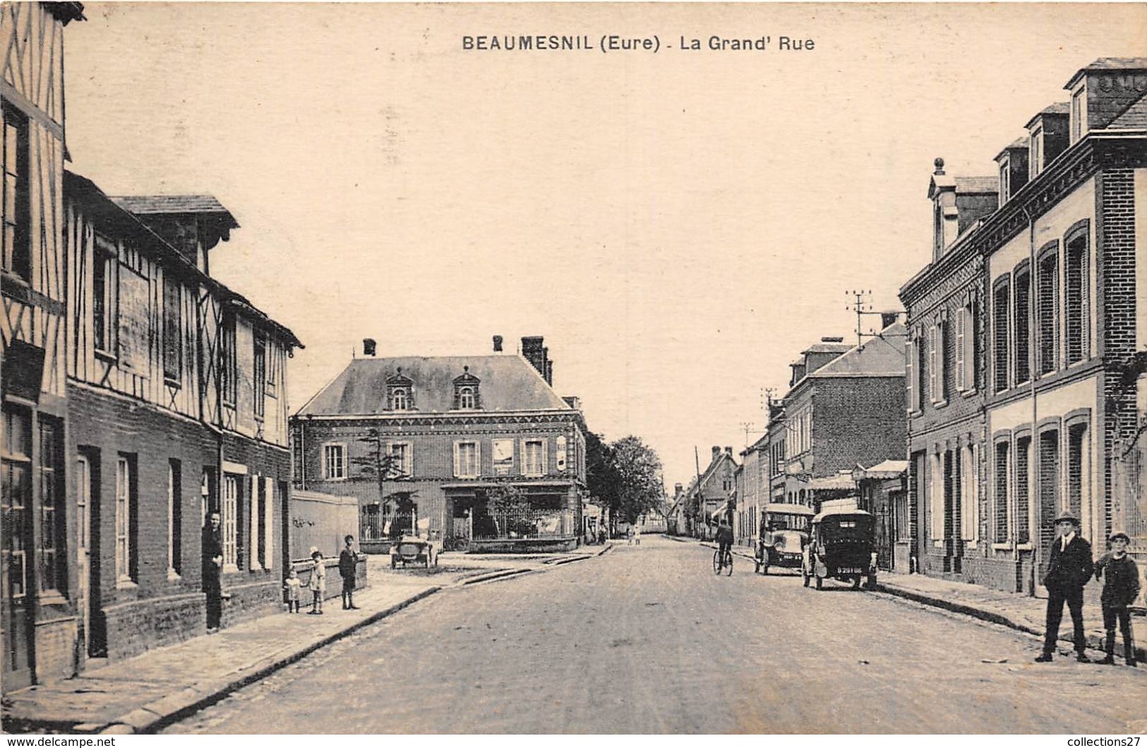 27-BEAUMESNIL- LA GRANDE RUE - Beaumesnil