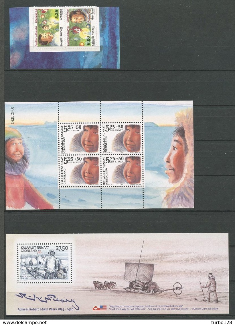 GROENLAND Année 2005 Complète  N° 410/431 + Blocs  30/31** Neufs = MNH Luxe Cote 134.75€ Sauf 431a Bloc Full Year Ano Co - Full Years