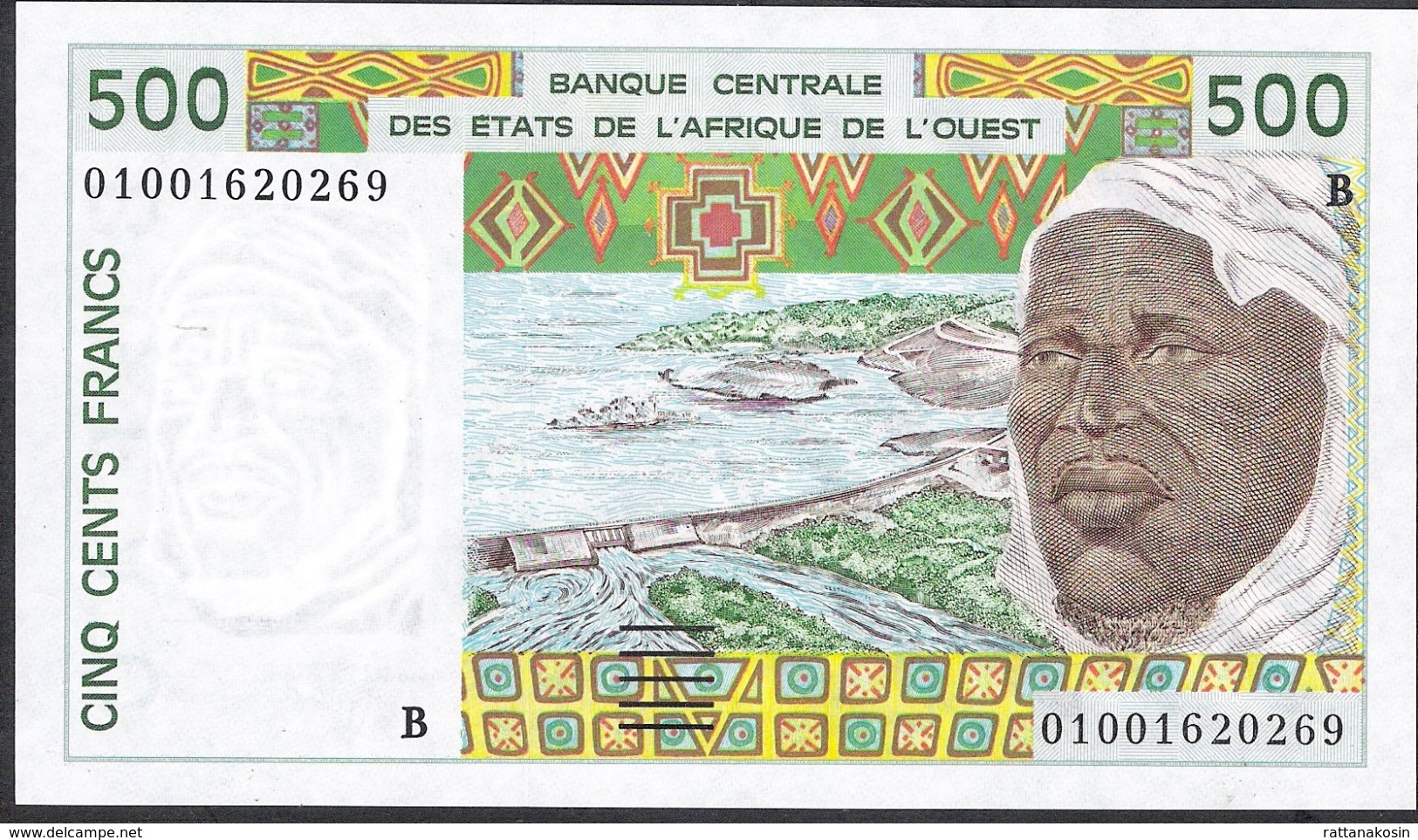 WEST AFRICAN STATES BENIN P210Bn 500 FRANCS (20)01 UNC. - Benin