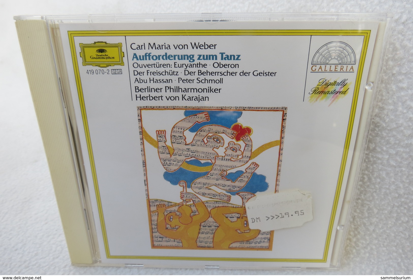 CD "Aufforderung Zum Tanz" Carl Maria Von Weber, Ouvertüren, Berliner Philharmoniker, Herbert Von Karajan - Opéra & Opérette