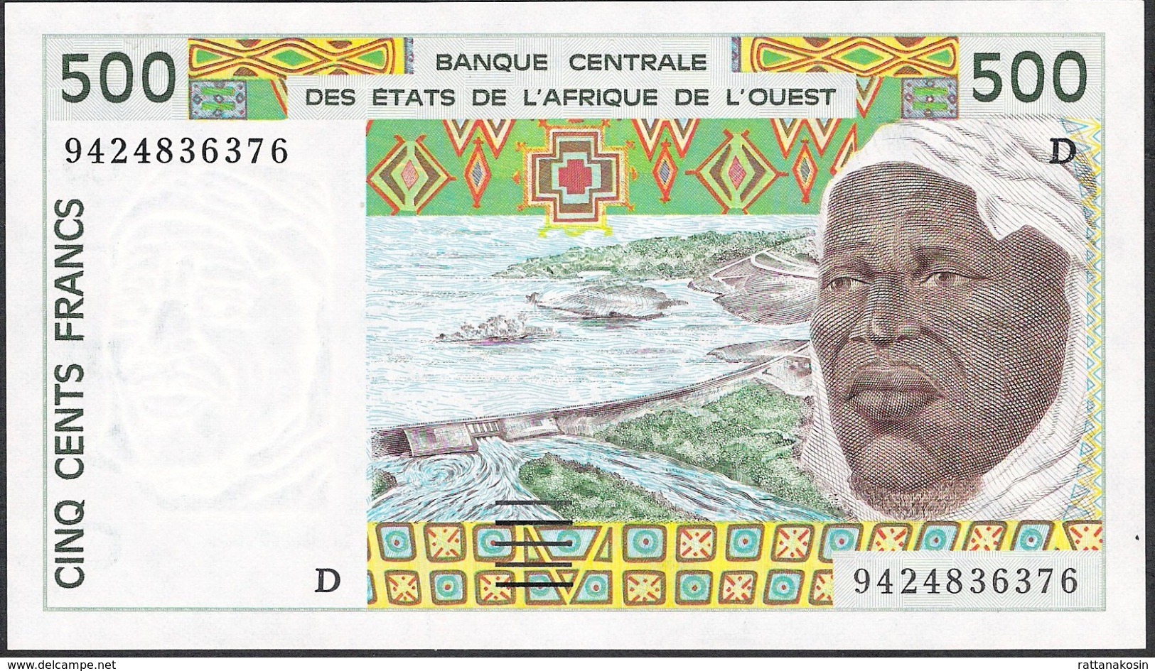 WEST AFRICAN STATES MALI P410Dd 500 FRANCS (19)94 UNC. - Mali