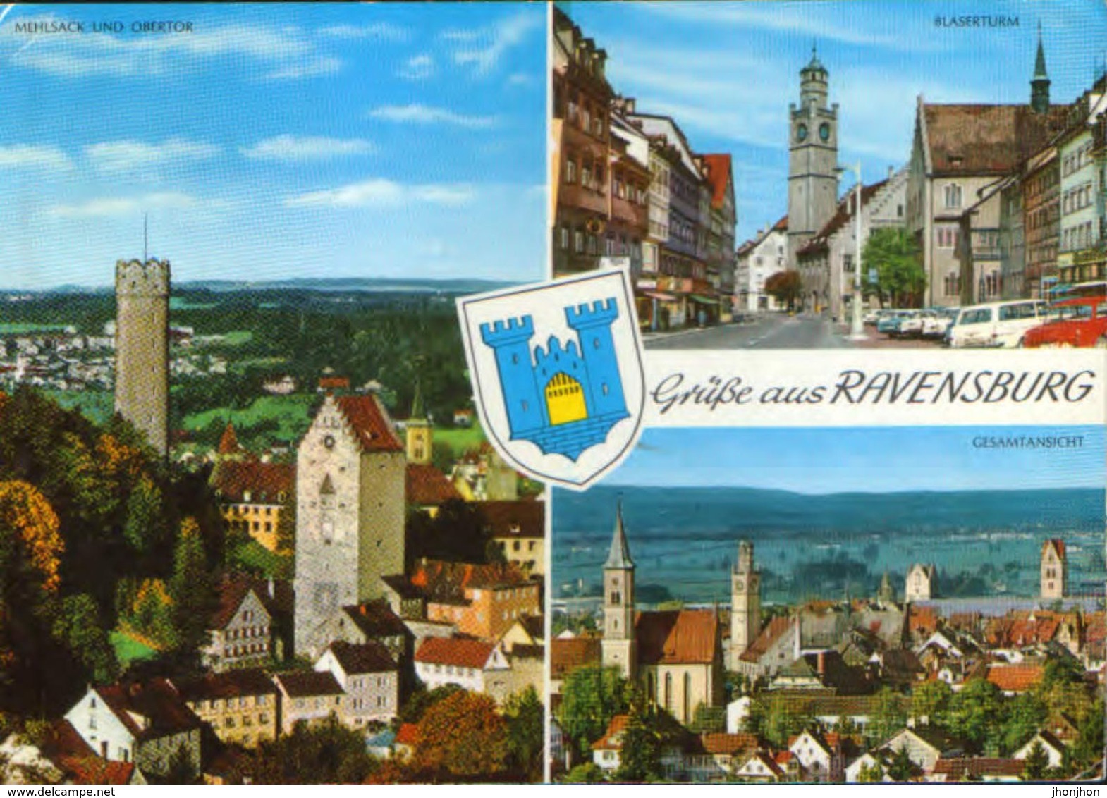 Germany - Postcard Circulated In1971 - Ravensburg -collage Of Images - 2/scan - Ravensburg