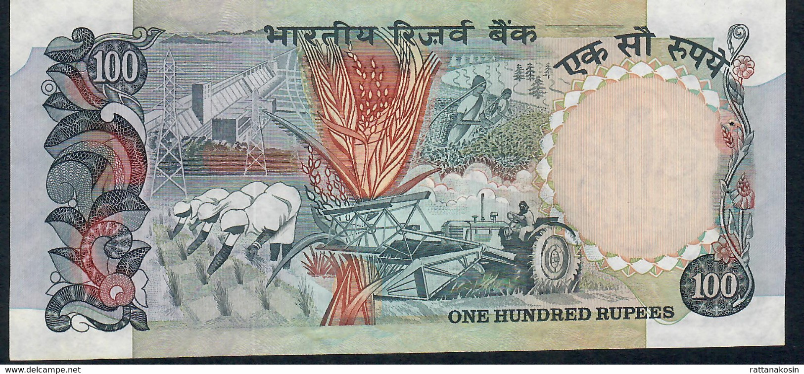 INDIA P86c 100 RUPEES 1979 #0HQ Signature 85 XF-AU 2 Usual P.h. - Inde