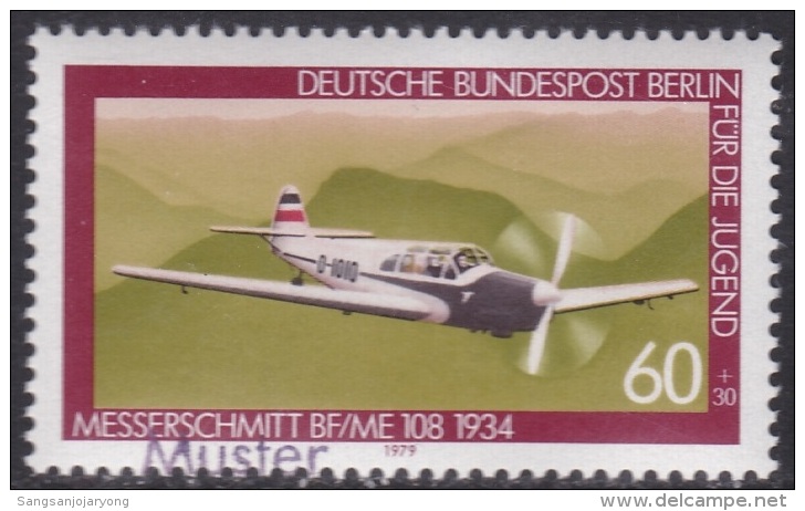 Specimen, Berlin Sc9NB155 Aviation, Plane, Messerschmitt BF/ME 108 (1934), Avion - Avions