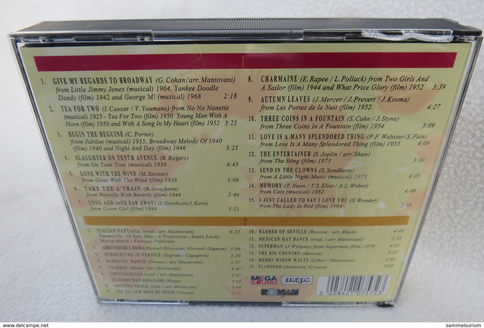 2 CDs "The Mantovani Orchestra" Masterpieces - Strumentali