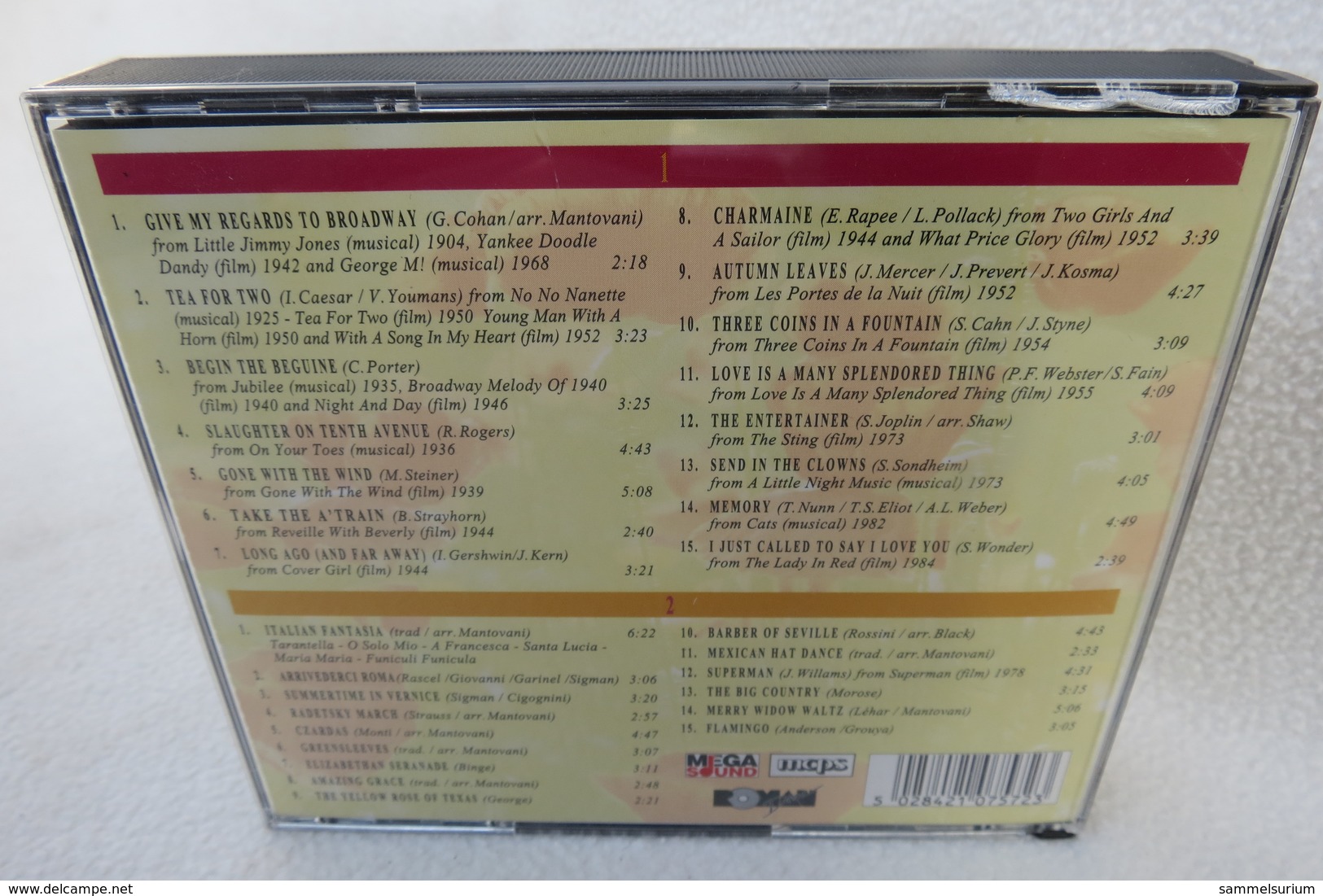 2 CDs "The Mantovani Orchestra" Masterpieces - Instrumental