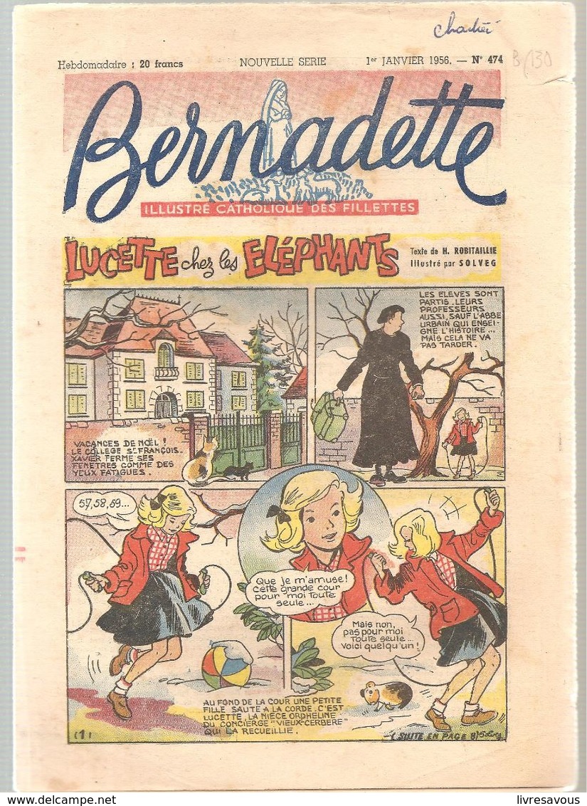 Bernadette Lot 2 26 Revues Du N°474 Au N°499 De 1956 - Bernadette