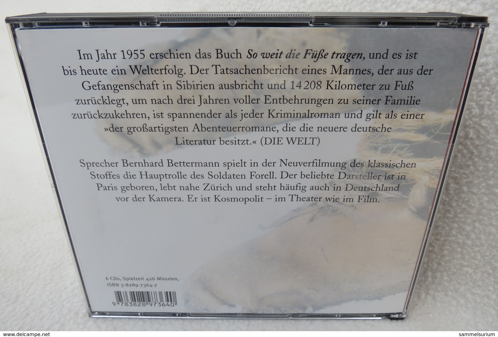 6 CDs "Soweit Die Füße Tragen" Hörbuch, 426 Minuten Spielzeit - Sonstige & Ohne Zuordnung