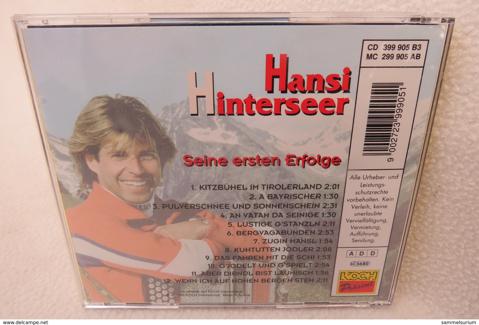 CD "Hansi Hinterseer" Seine Ersten Erfolge - Otros - Canción Alemana