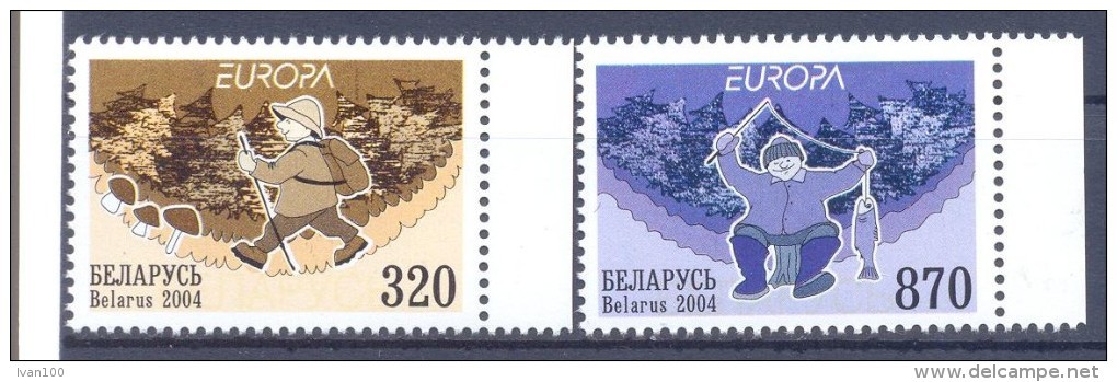 2004. Belarus, Europa 2004, 2v, Mint/** - Belarus