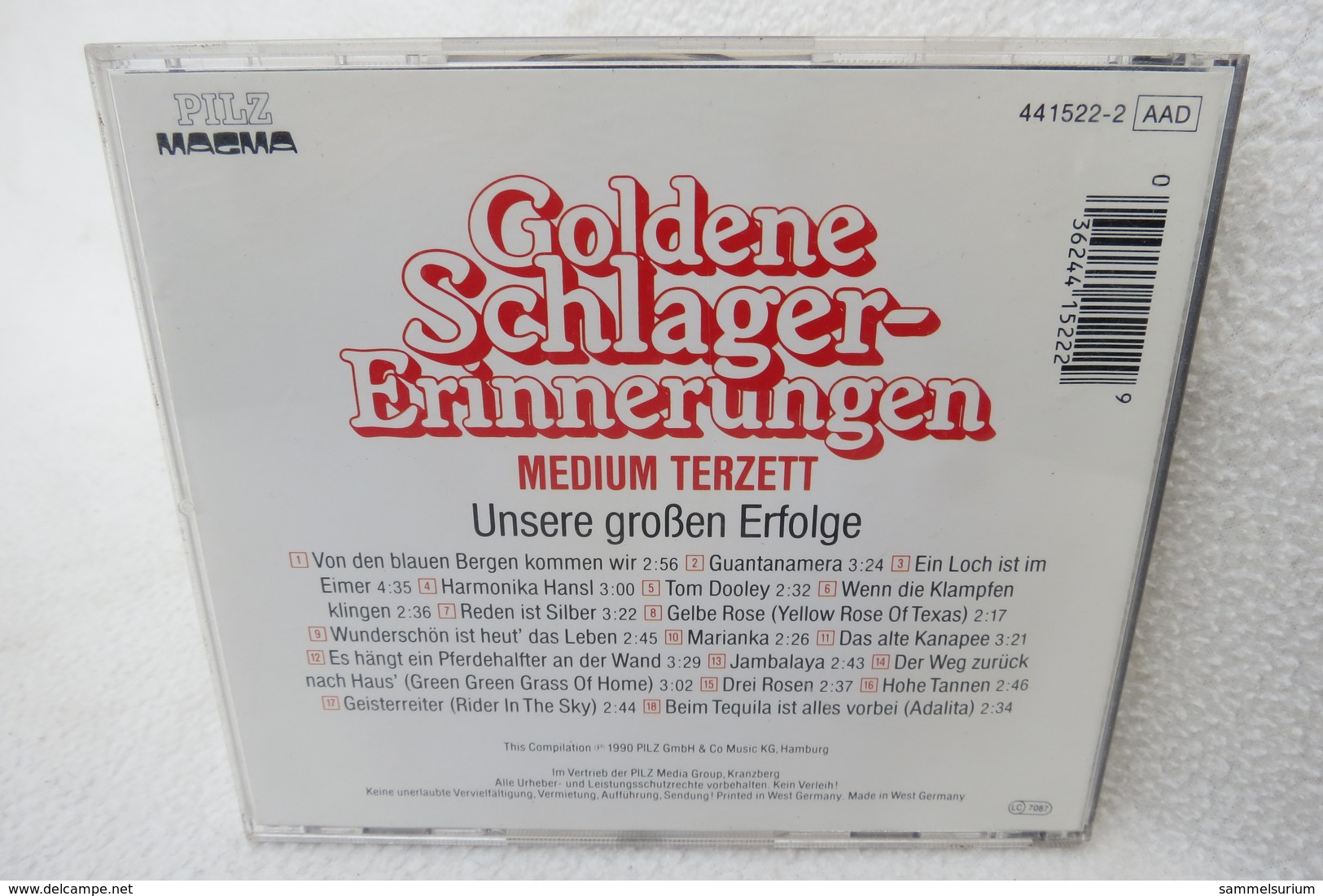 CD "Medium Terzett" Unsere Grossen Erfolge, 6.Folge Von Goldene Schlager-Erinnerungen - Autres - Musique Allemande