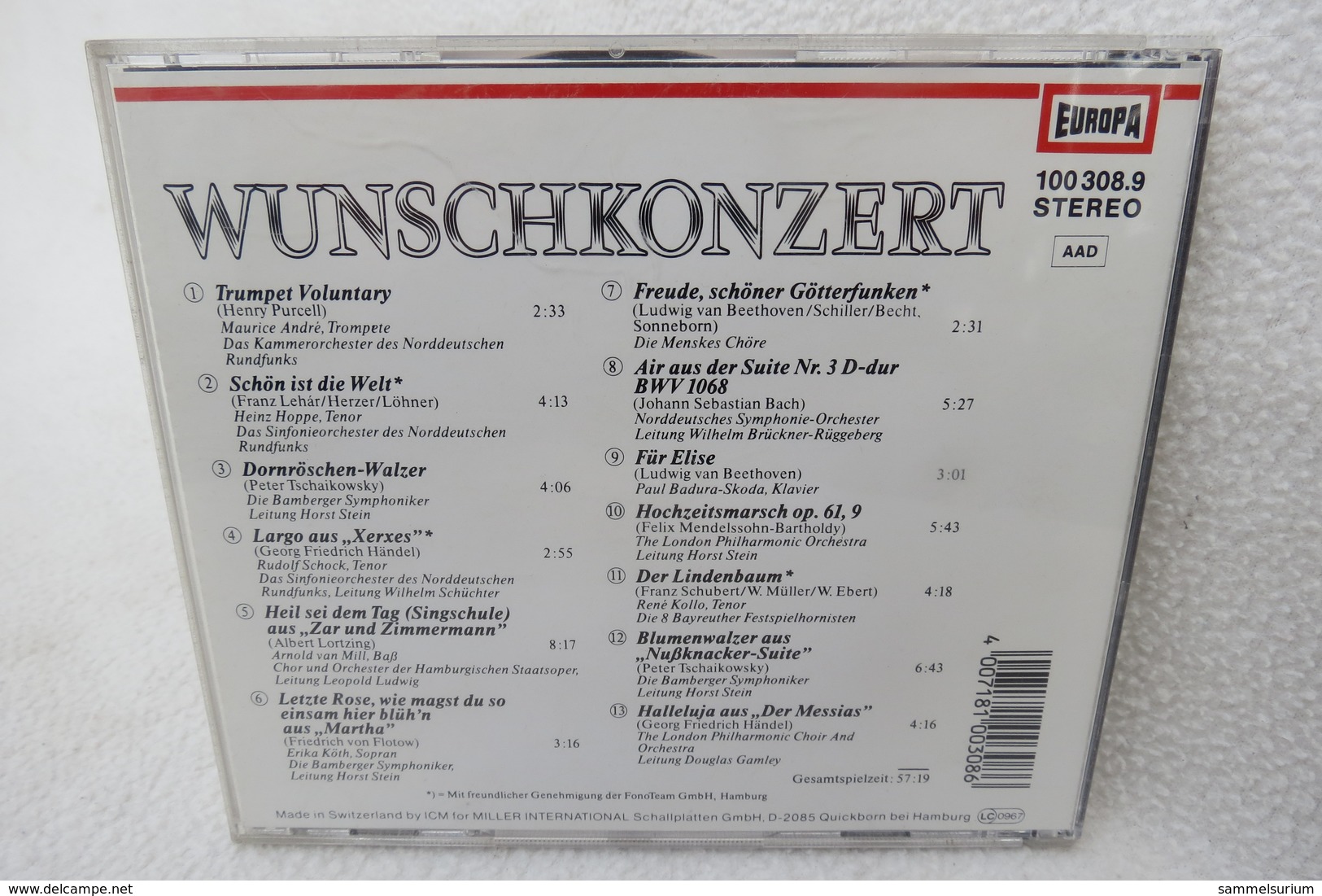 CD "Wunschkonzert" Div. Titel Aus Opern Und Operetten - Andere - Duitstalig