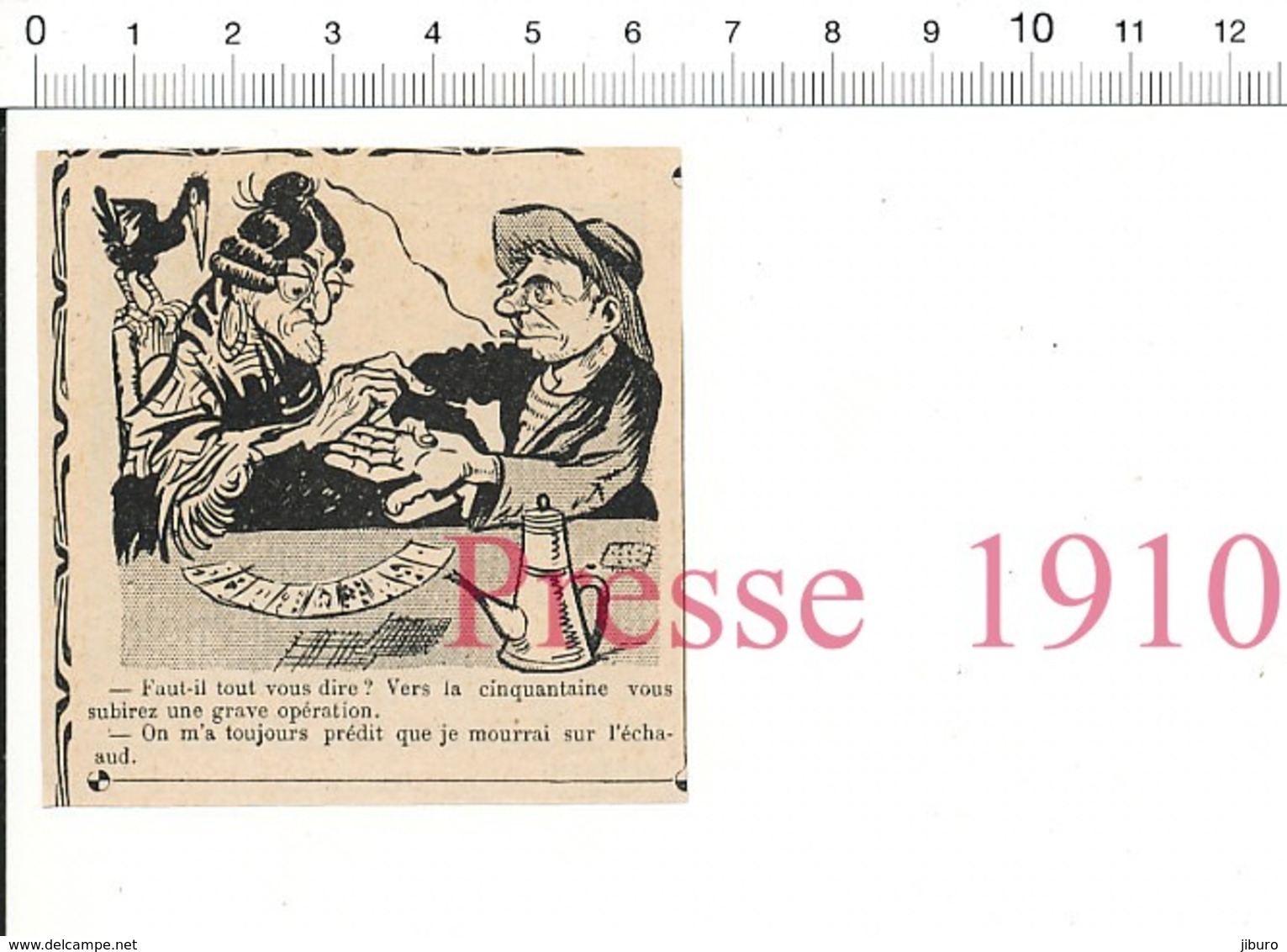 2 Scans Presse 1910 Ancien Humour Voyante Jeu De Cartes / Capitulation D'Ulm Bataille 1804 Histoire De France 51C7 - Non Classés