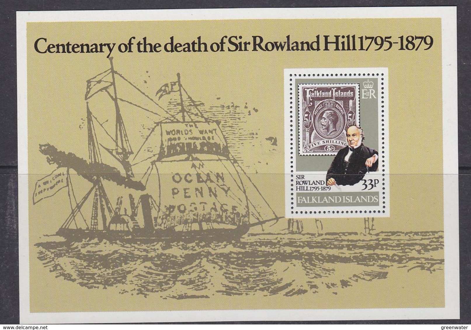 Falkland Islands 1979 Sir Rowland Hill M/s   ** Mnh (37811) - Falklandeilanden