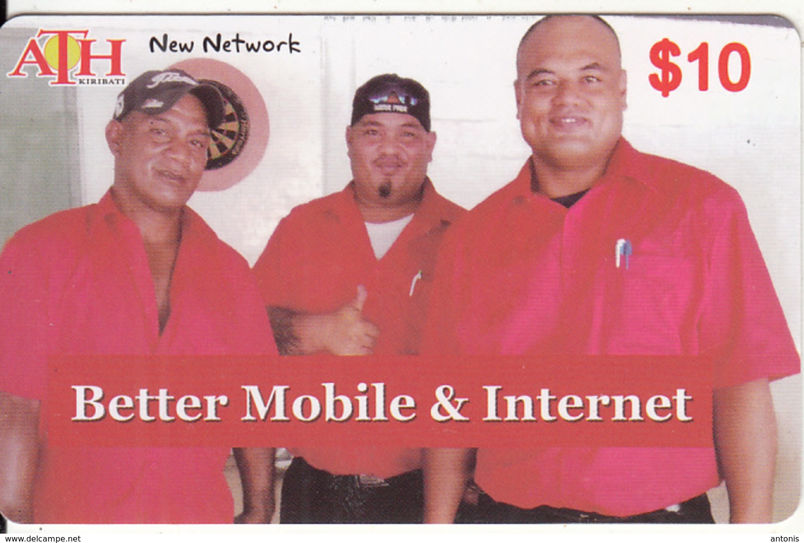 KIRIBATI - Better Mobile & Internet, ATH Recharge Card $10, Used - Kiribati