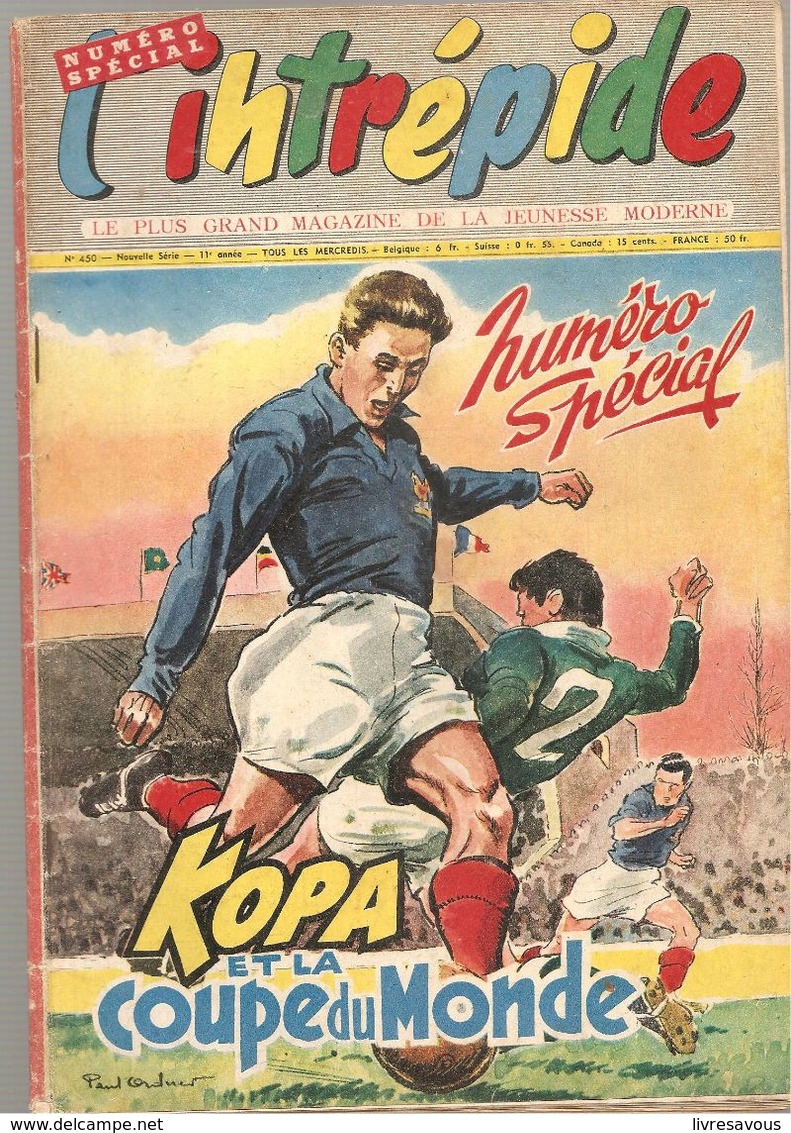 L'Intrépide N°450 Du 11 Juin 1958 Spécial Kopa Et La Coupe Du Monde - L'Intrépide
