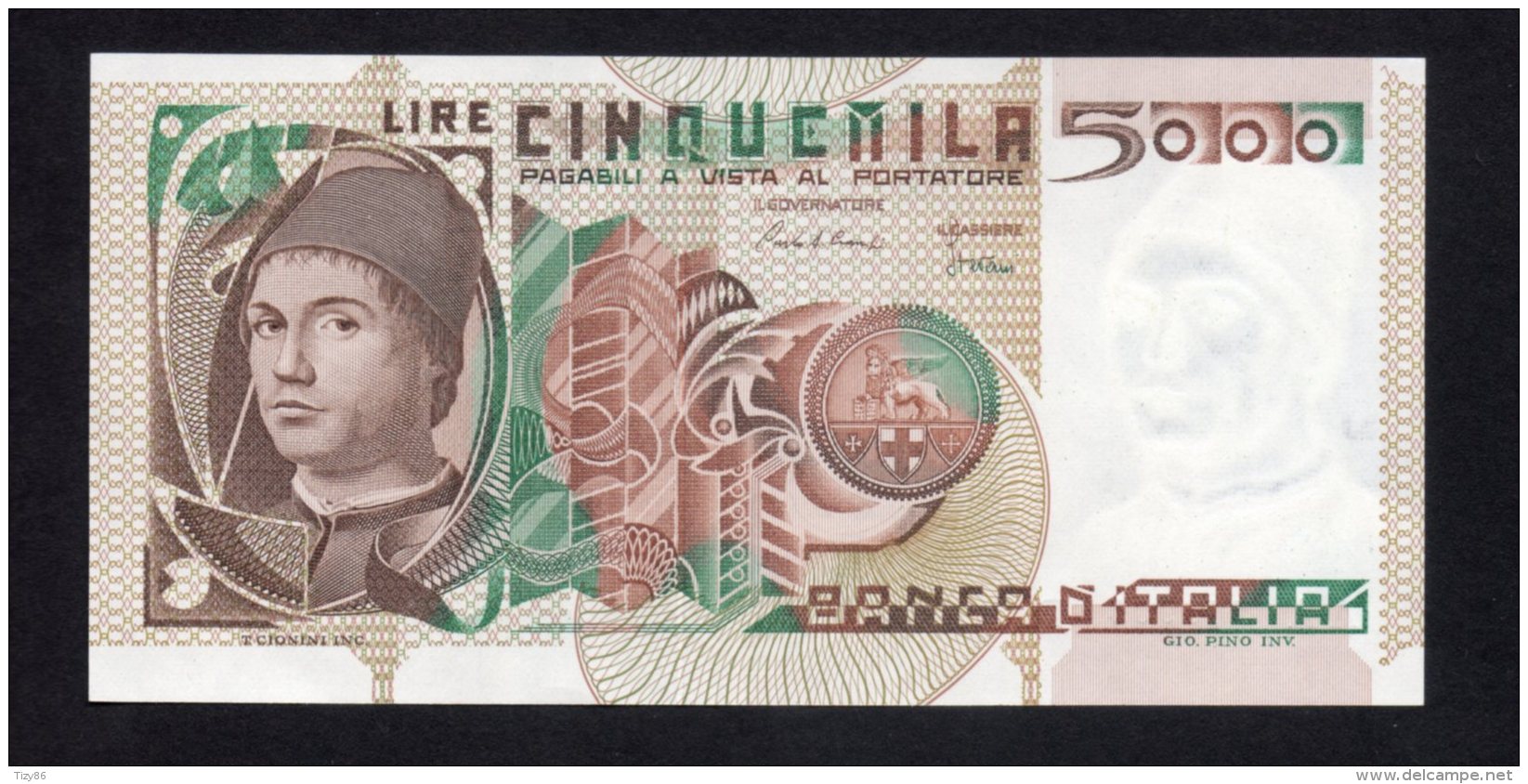 Banconota Italia 5000 Lire Antonello Da Messina 19/10/1983 (FDS) - 5.000 Lire