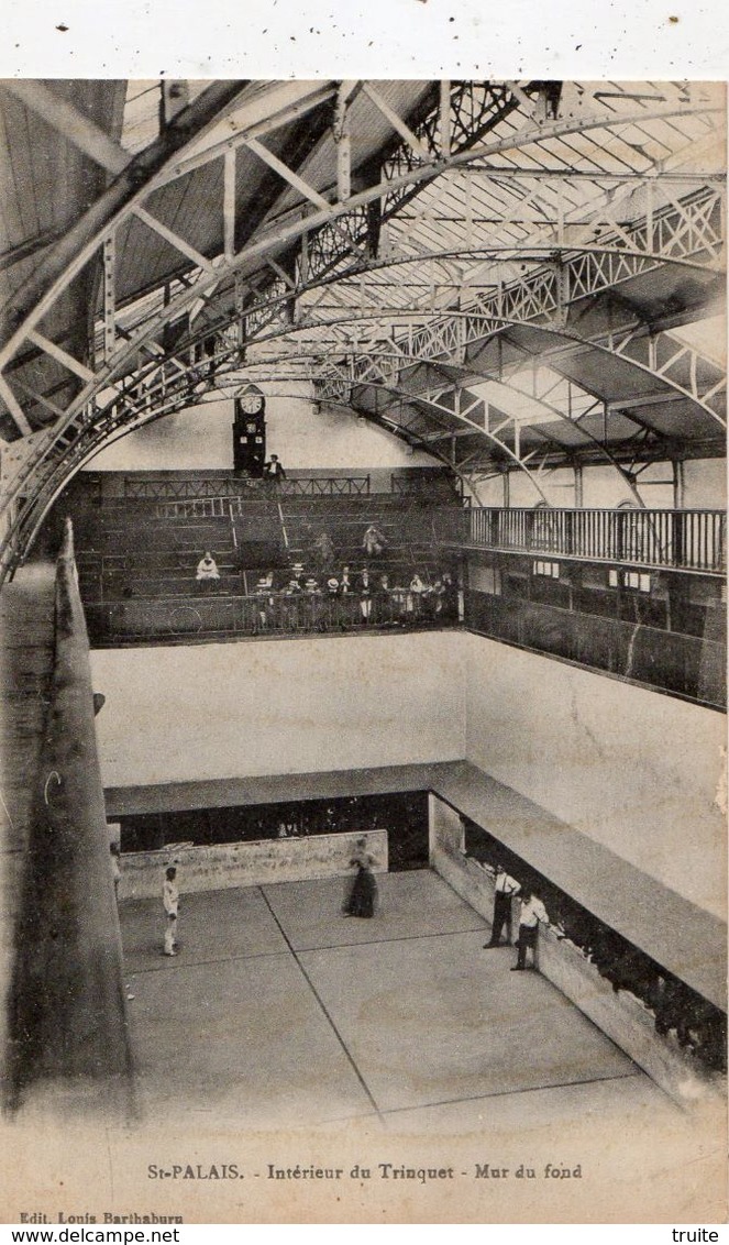 SAINT-PALAIS INTERIEUR DU TRINQUET MUR DU FOND - Saint Palais