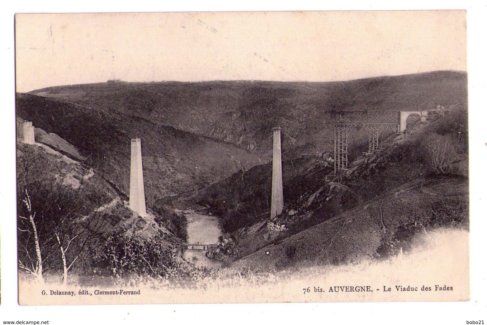 0631 - Auvergne - Le Viaduc Des Fades ( La Construction ) - G.Delaunay éd. à Cl. Fd. - N°76 Bisz  G.Delaunay - - Aubiere