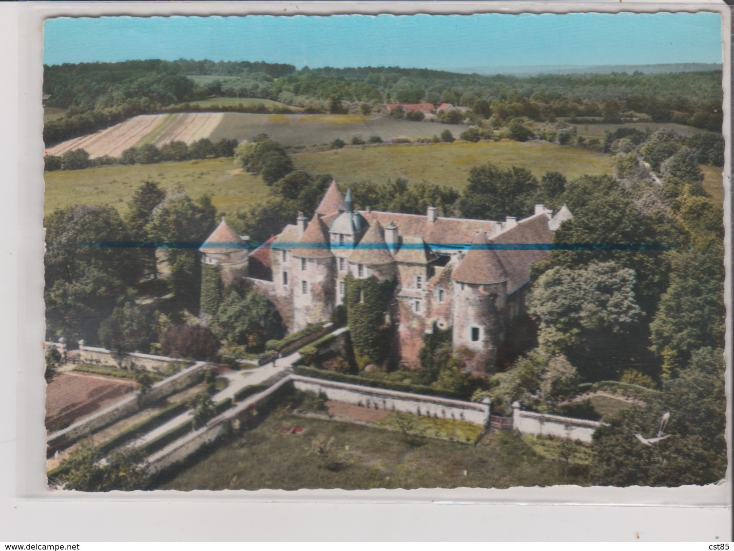 CPSM Grand Format - EN AVION AU DESSUS DE ... TREIGNY - Le Chateau De Ratilly - Treigny