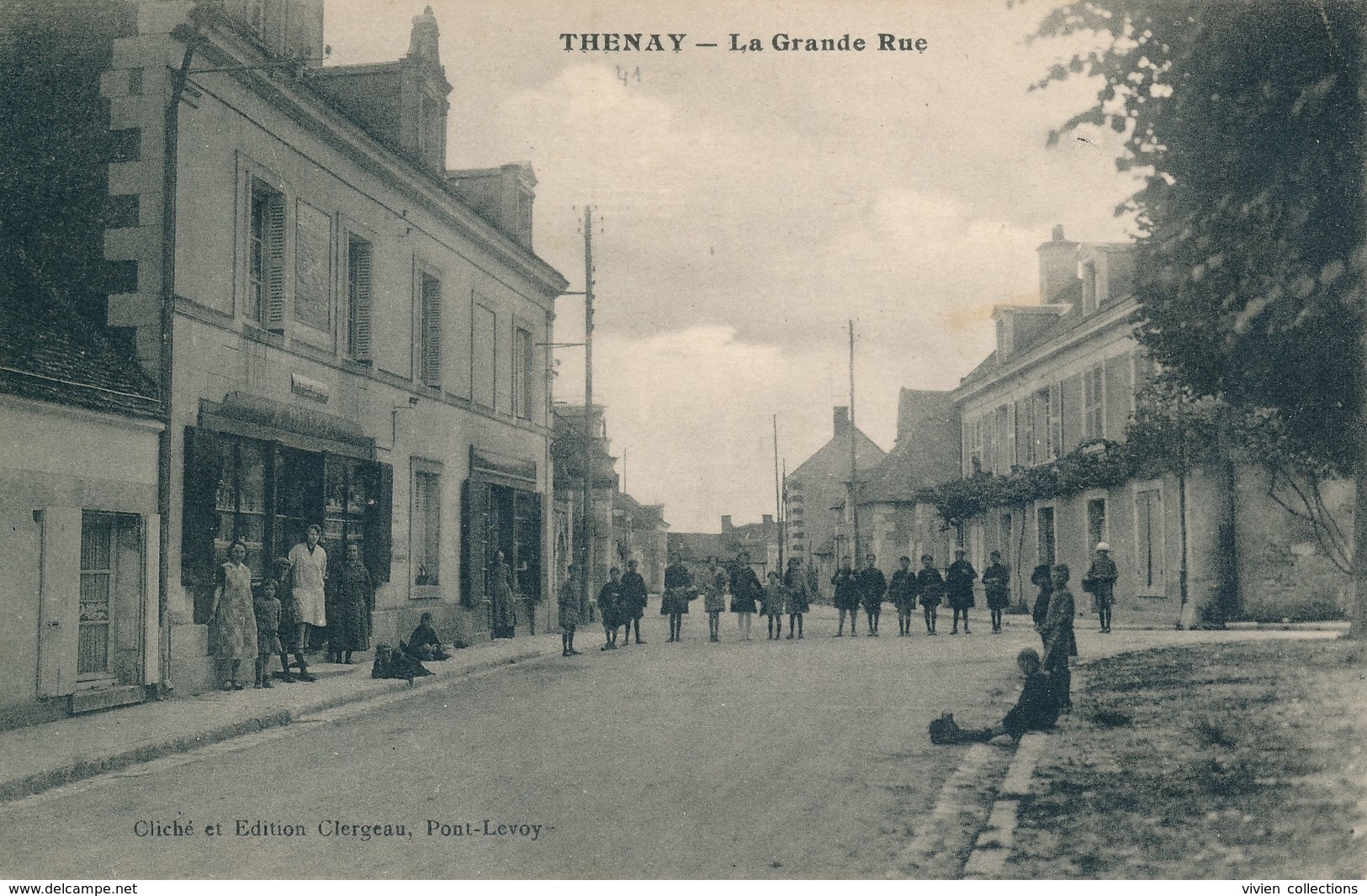 Thenay (41 Loir Et Cher) La Grande Rue - édition Clergeau - Autres & Non Classés