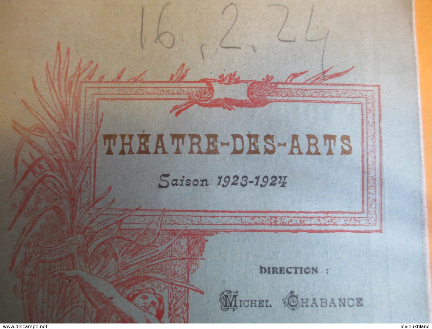 Grand Programme/Théatre Des Arts/Programme Officiel/ROUEN/ Massenet/Le Jongleur De Notre Dame/Saison 1923-1924   PROG161 - Programma's