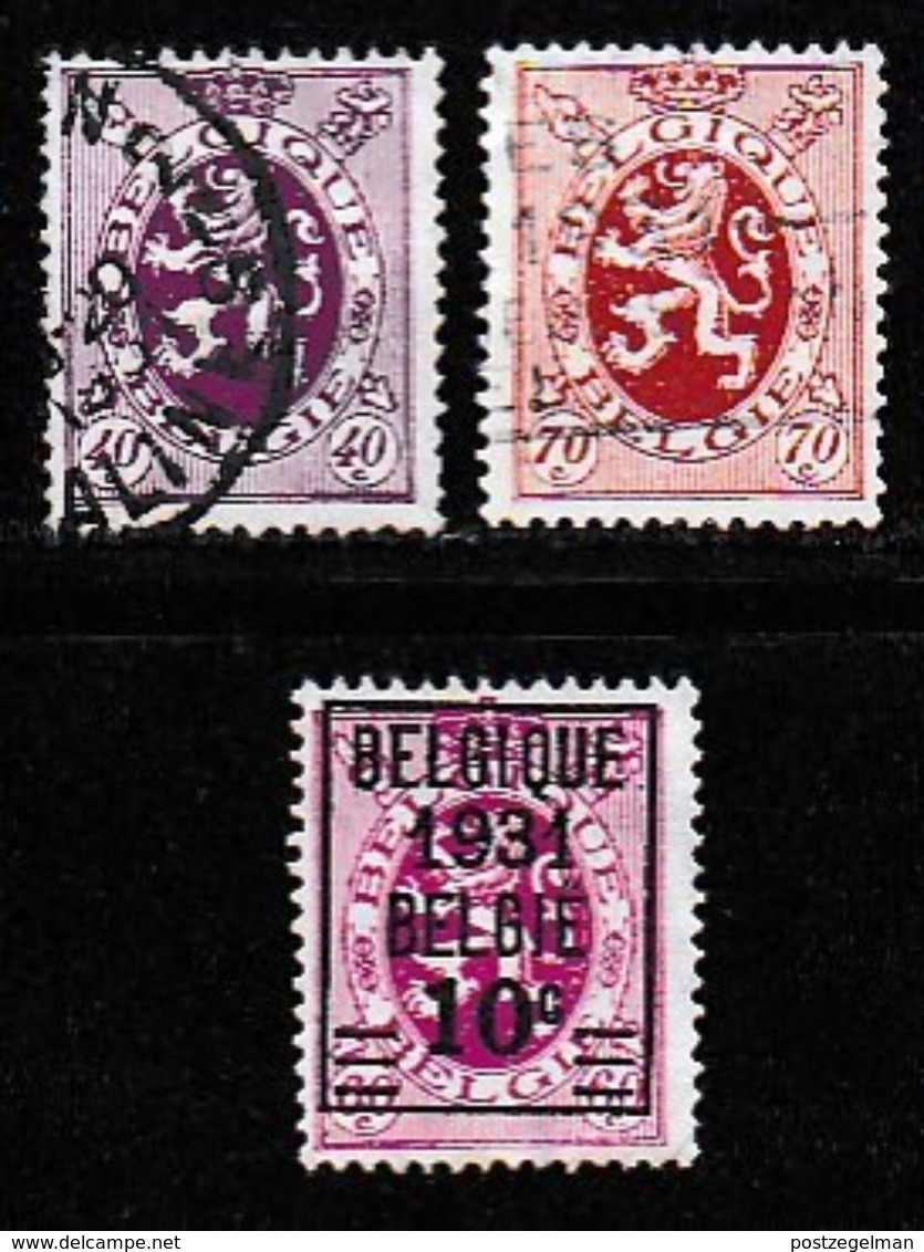 BELGIUM, 1931, Used Stamp(s), Definitives, MI 299=302,  #10302, 3 Values Only - Used Stamps