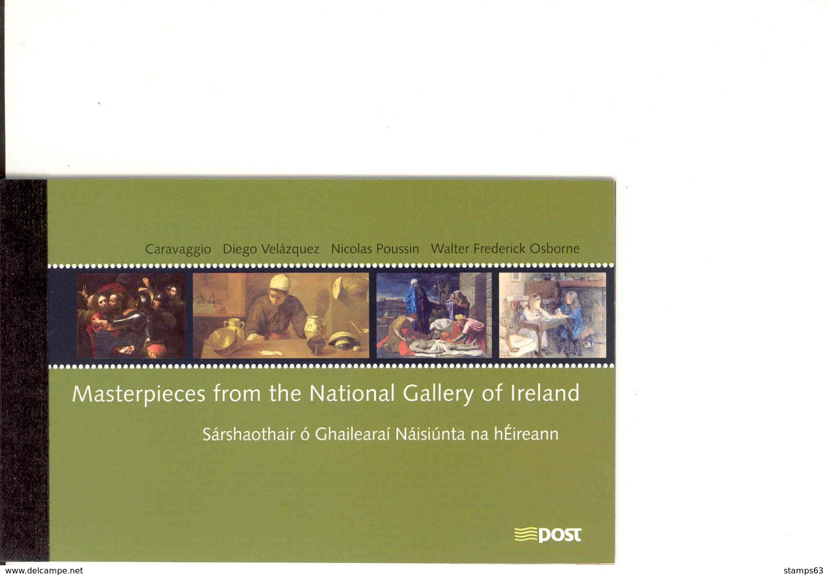 IRELAND, Booklet 121, 2004, National Gallery - Markenheftchen