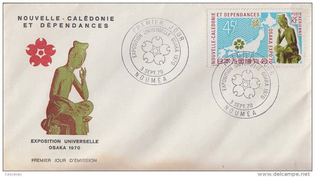 Enveloppe FDC  1er  Jour   NOUVELLE   CALEDONIE    Exposition  Universelle   OSAKA   1970 - 1970 – Osaka (Japan)