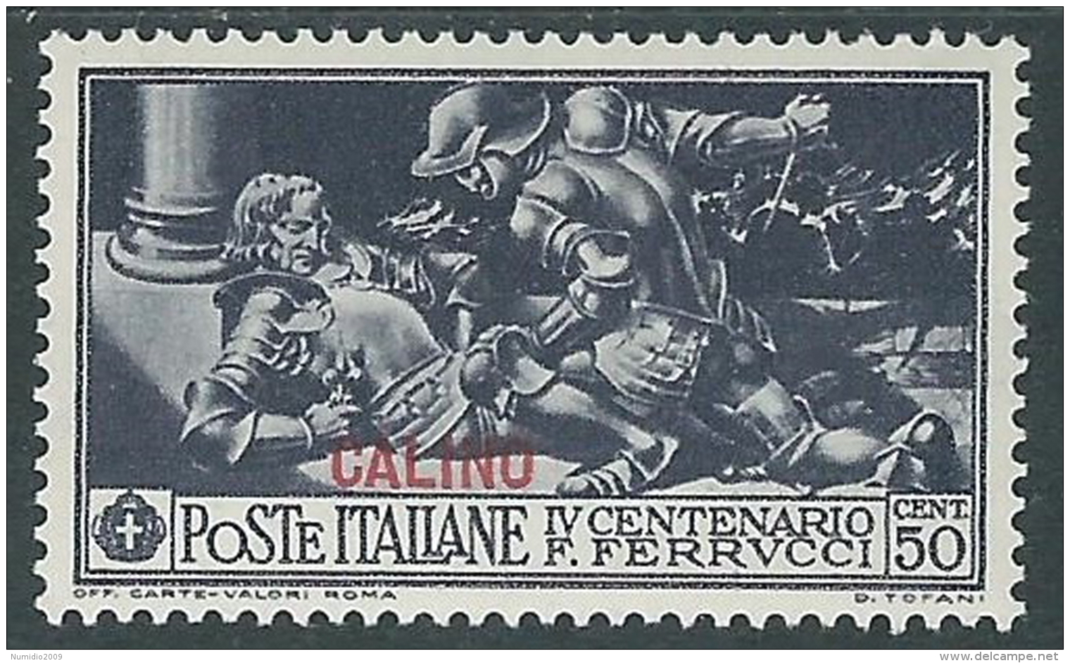 1930 EGEO CALINO FERRUCCI 50 CENT MH * - I39 - Egée (Calino)