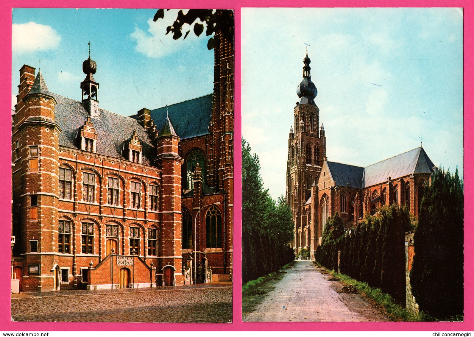 2 Cp - Hoogstraten - Sint Katharinakerk - Stadhuis - NELS - M. DRIES TORREELE - Hoogstraten