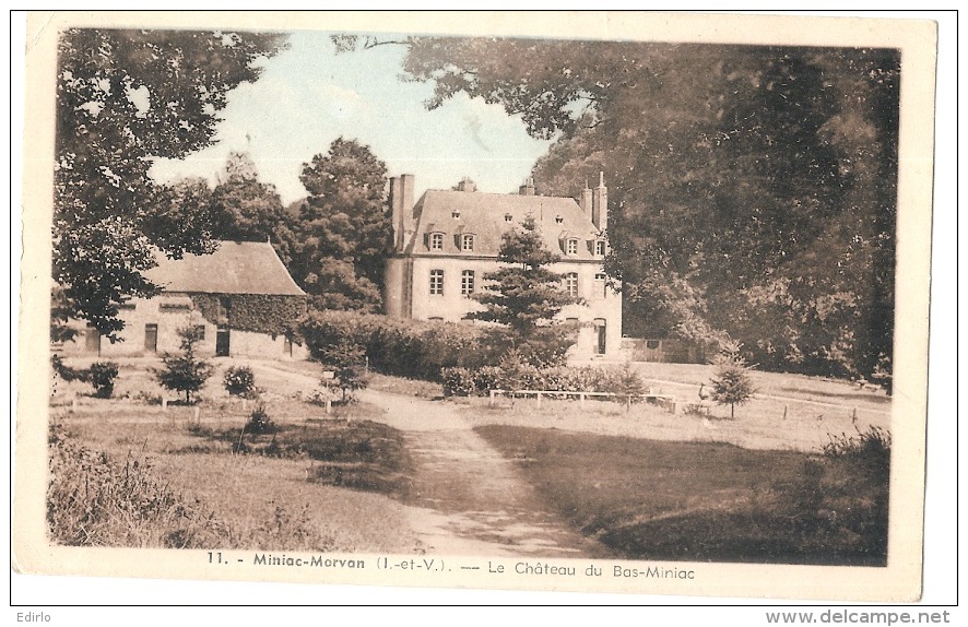 *** 35  ****  MINIAC MORVAN Le Château Du Bas Miniac - Autres & Non Classés