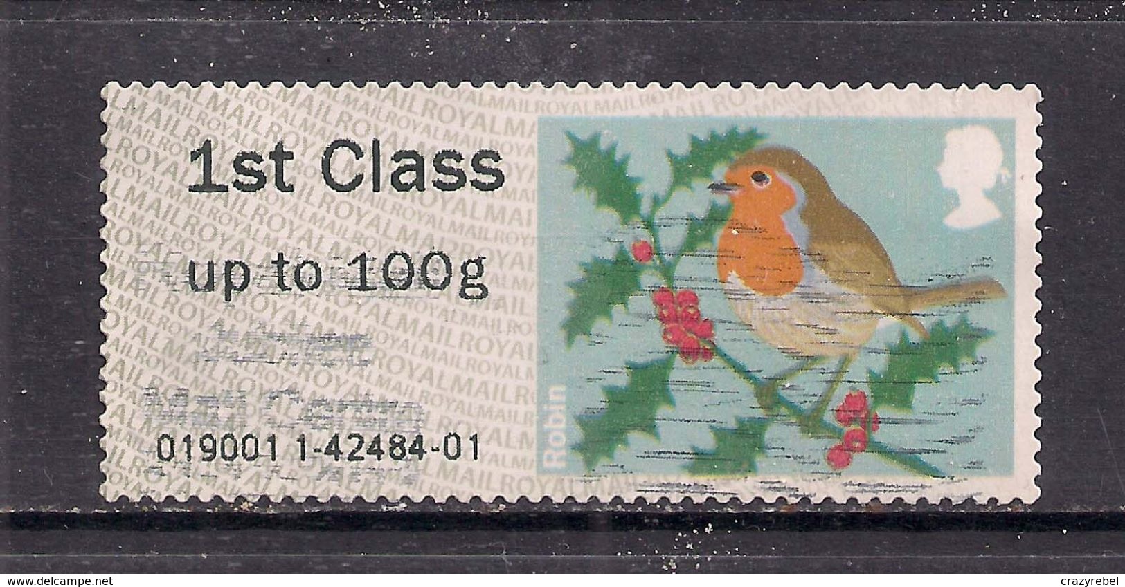 GB 2012 QE2 1st Up To 100 Gms Post & Go Christmas Robin ( T717 ) - Post & Go Stamps