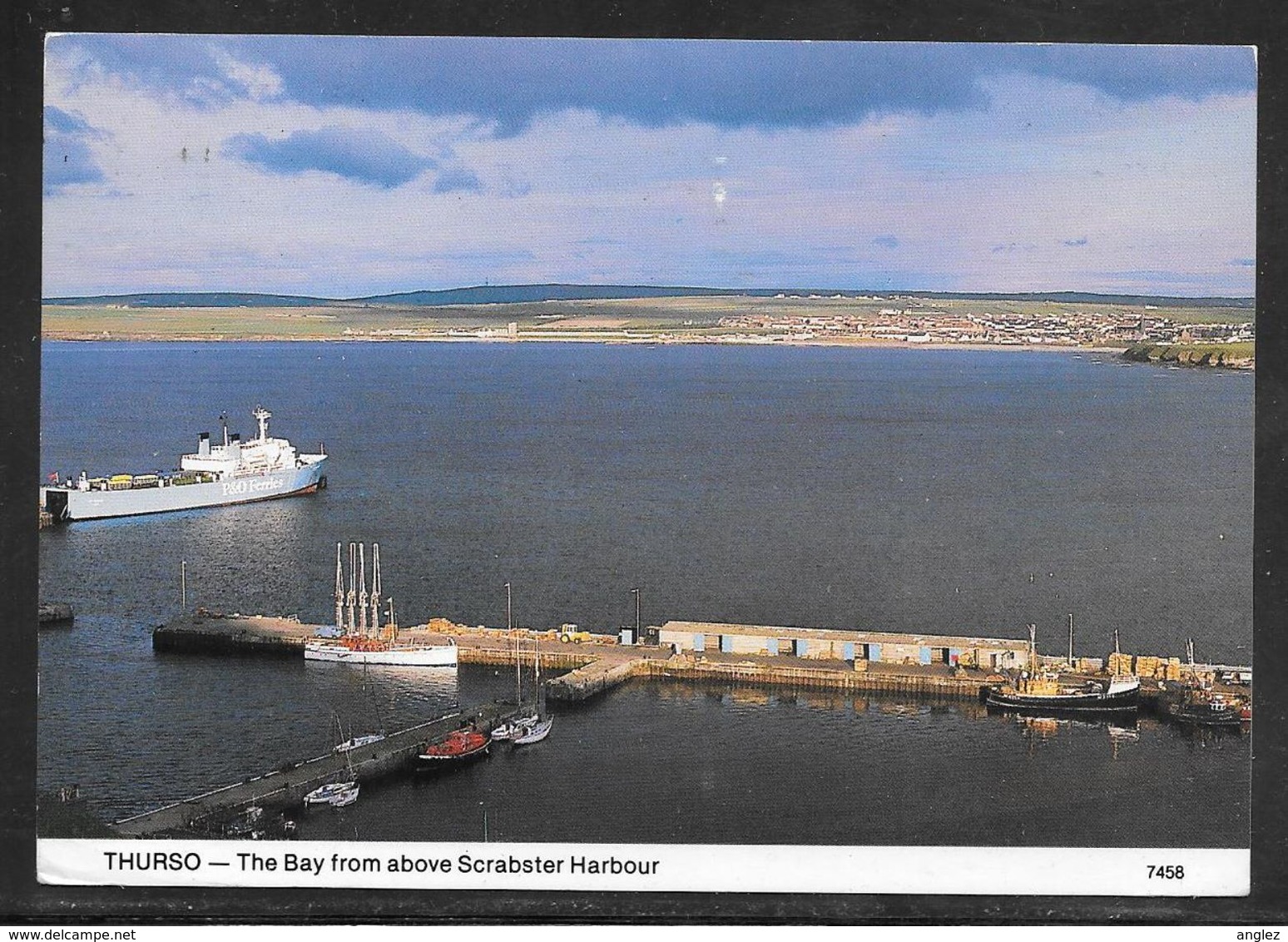 Scotland - Thurso - The Bay From Above Scrabster Harbour With P&O Ferry - Caithness