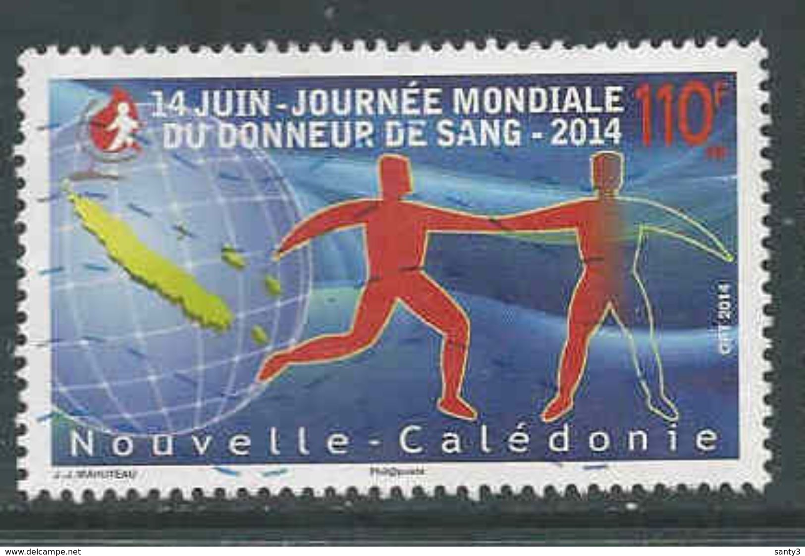 Nieuw-Caledonie, Yv  1221 Jaar  2014,  Gestempeld, Zie Scan, - Used Stamps