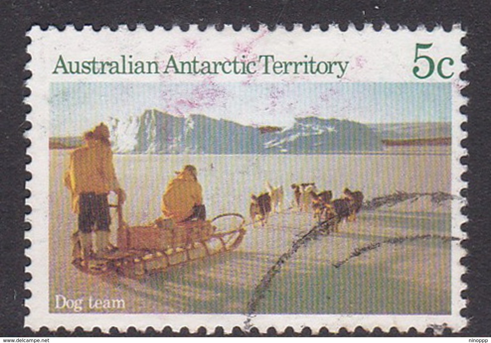 Australian Antarctic Territory  S 63 1984 Antarctic Scenes 1 5c Dog Team Used - Used Stamps