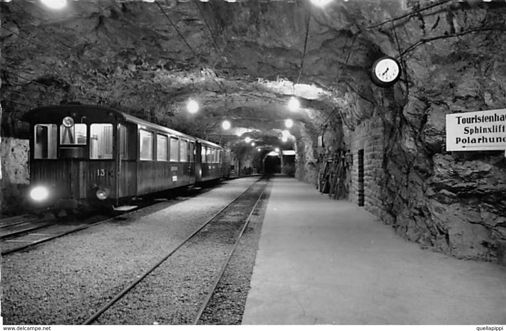 07480 "JUNGFRAUBAHN - STATION JUNGFRAUJOCH 3454 M." TRENO. CART NON SPED - Stations - Met Treinen