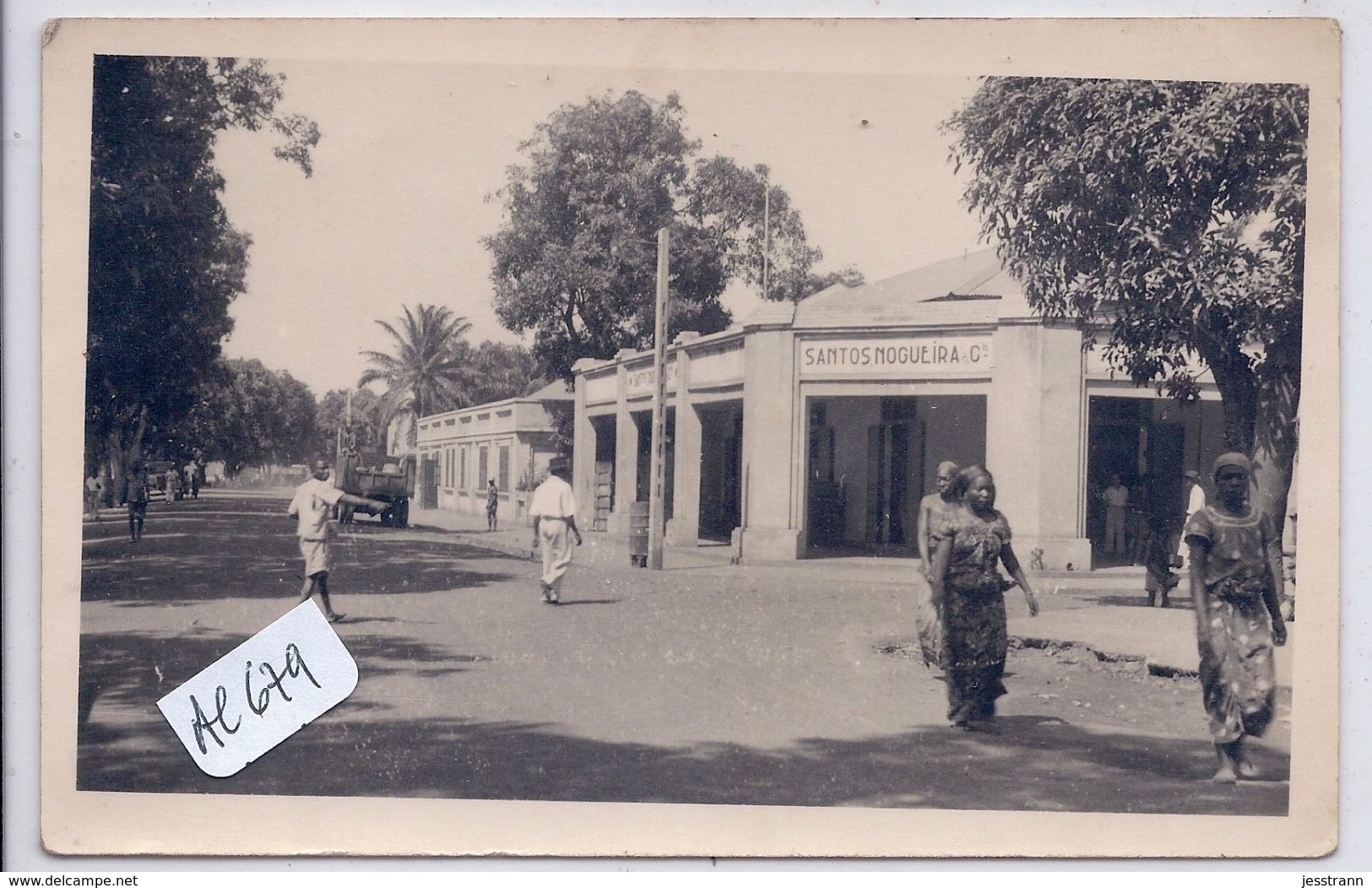 OUBANGUI-CHARI- CARTE-PHOTO- MAISON SANTOS NOGUEIRA- BANGUI - Centrafricaine (République)